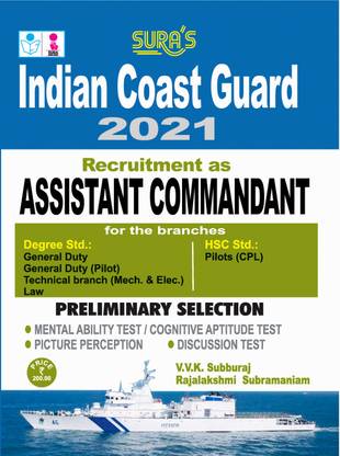 Indian Coast Guard Assistant Commandant Exam Books