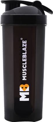 MUSCLEBLAZE 100% Leakproof, BPA-Free Blender Bottle for Protein and Water 650 ml Shaker