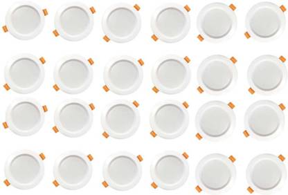 MNLight MN Light 10 watt PQ Round Down Light pack of D-24 Recessed Ceiling Lamp