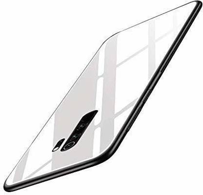 Beingstylish Back Cover for Xiaomi Redmi Poco M2 I Luxurious Mirror Glass with Shockproof Hybrid Case I