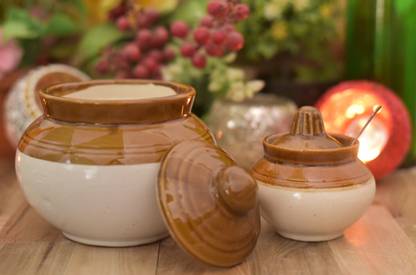 Newai Ceramic Pickle Jar  - 700 ml, 200 ml