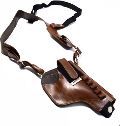 GunAlly Webley Mark IV Revolver Leather Shoulder Holster Pistol/Gun Cover Free Size
