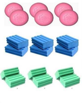 Mahveer Association High Action Combo soap set Dish Washing bar, Detergent bar & Toilet Soap Extra Strong Extra Clean Soap Dishwashing Detergent