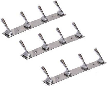 VIJETA khunti wall hanger chlex types 4 hooks set of 3 Door Hanger