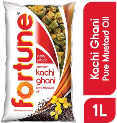 FORTUNE Premium kachi ghani pure Mustard Oil (1 L)