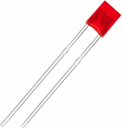 samest 100 pcs 2x3x4 Red Diffused LED Diode Lights (Colored Red Lens Square DC 2V 20mA) Lighting Bulb Lamps Electronics Components Indicator Light Emitting Diodes Electronic Components Electronic Hobby Kit