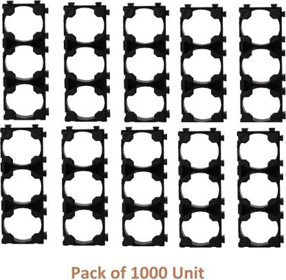 TPENT 21700/21650 Lithium-Ion Battery Spacer A-Grade ABS + PU Holder for Battery Assembling (Battery Cell Holder) (1x3 Dimensions) (Pack of 1000 Unit) Interconnect Electronic Hobby Kit