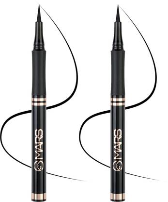 MARS Ultra Fine Smudge and Water Proof Eyeliner Pack of 2 3 g