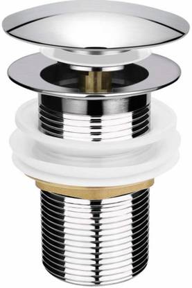 CTM Silver Waste Coupling/Jali Pop Up Coupling Silver Color with Brass material Push Cock Faucet