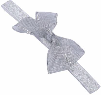 Baby Charm Baby Girls Fashionable Cotton Silver Bow Head Band