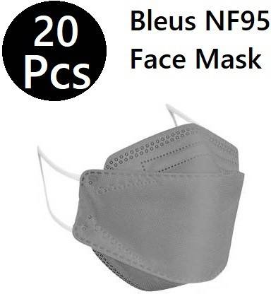 Bleus Certified Premium N95 Mask Fish Shape 5 Layer Reusable Anti - Pollution , Anti - Virus Breathable Face Mask with Nose Pin BN95GF Water Resistant, Reusable, Washable