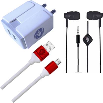 OTD Wall Charger Accessory Combo for Forme R7S, Gionee A1, Gionee A1 Lite, Gionee A1 Plus