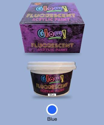 Glow UV (Ultraviolet/Blacklight) Fluorescent Paint, Blue, 200ml