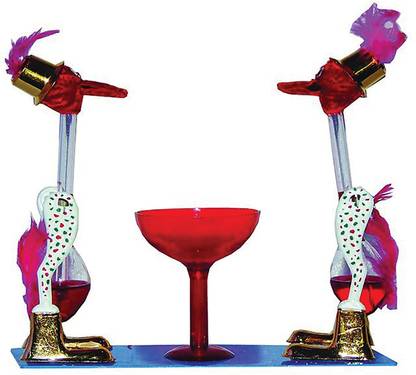 NavArt Magic Drinking Bird Decorative Showpiece  -  19 cm