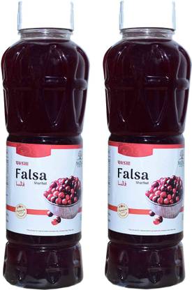 NATRAJ The Right Choice FALSA Sharbat Pack of 2 x750 ml = 1500ml Black Current