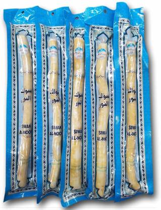 Arvind Miswak Sticks for Teeth, 100% Natural Toothbrush | Eco Friendly Chewing Stick | Whiter, Fresher Breath |Removes Tooth ache| A Healthy Manual Toothbrush_Pack of 10 Extra Soft Toothbrush