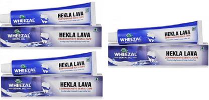 WHEEZAL DENTAL CARE GEL [Pack of 3][ 100 gms X 3,300 g] Toothpaste