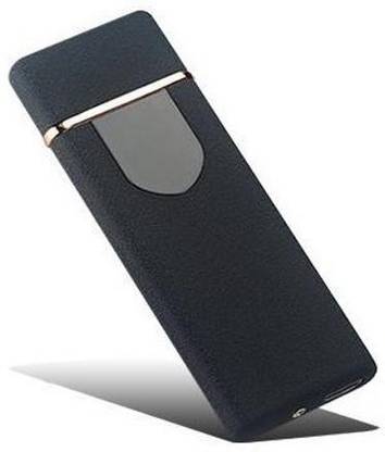 Explorer Ultra-Thin Fingerprint One Touch to Open Cigarette Lighter with Battery Indication and Charging Cable | Black Sensor Touch Electric Lighter, No Fuel/Gas Needed Cigarette Lighter