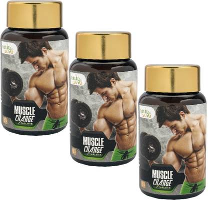 Nature Sure Muscle Charge Tablets for Men – 3 Packs (3 x 60 Tablets)