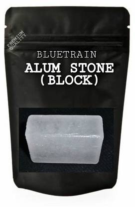 BLUE TRAIN Alum Stone Block for Shaving |Skin (Fitkari)