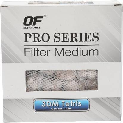 Ocean Free Pro Series Filter Medium 3DM Tetris 1 Litre Aquarium Filter Cartridge