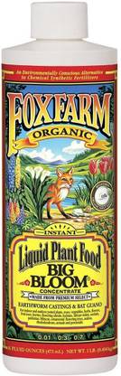 Fox Farm FX14091 Big Bloom Liquid Concentrate Fertilizer, 1-Pint, White Aquatic Plant Fertilizer