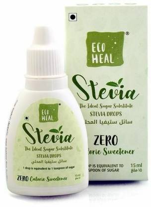 Ecoheal Stevia Drops Liquid 15ml 0 Calorie Sweetener 0 Glycemic Index 300 servings Natural Sweetener Sweetener