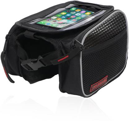 BikerzBay Cycle Double Sided Handlebar Saddle Bag Bicycle Phone Holder