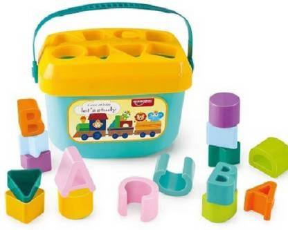 Mt hub Baby's First Shape Sorting Blocks Learning Toy - Shape sorter, Colors For Kids