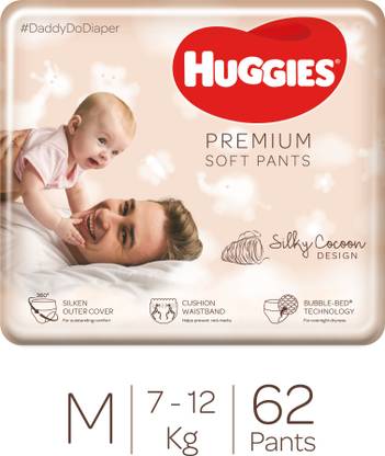 Huggies Premium Soft Pant diaper, - M