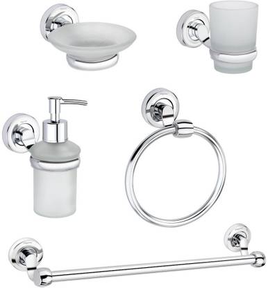 aligarian Steel, Glass Bathroom Set