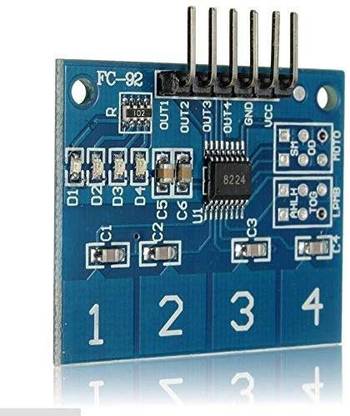 arduino M438 4-Channel Digital Touch Sensor Module Capacitive Switch Button TTP224 Micro Controller Board Electronic Hobby Kit
