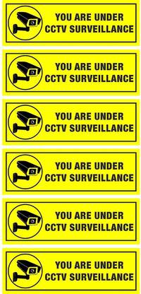 VICINITY You are under CCTV Surveillance Pack of 6 Emergency Sign