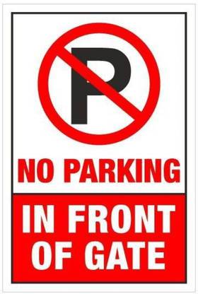 AGOG NO PARKING IN FRONT OF GATE Emergency Sign