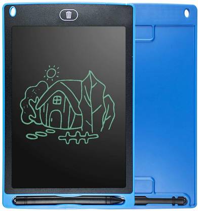 SYGA 8.5"_Note Pad_Blue LCD Writing Tablet 8.5inch Colorful Doodle & Scribbler Boards, Lightly Learning Toys Drawing Pads for for Kids and Adults at Home,School or Travel (Blue) 5.5 x 8.5 inch Graphics Tablet
