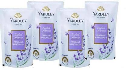 YARDLEY e.l hand wash 180ml each pack of 4 Hand Wash Pouch