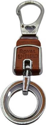 Arik Leather Key Chain (Brown) Keychain For Royal Enfield Bike Key Chain