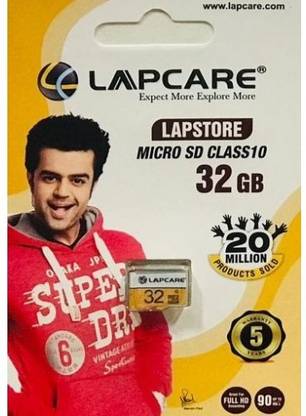 LAPCARE SUPER 1 32 GB MicroSD Card Class 10 90 MB/s  Memory Card Compatible with Mobile, Tablet, Gaming Console
