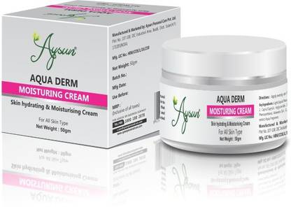 Aysun Aqua Derm Moisturing Cream Skin Hydrating & Moisturising Cream Combo Pack of 2