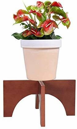 Sharpex Wooden Plant Stand | Wood Flower Pot Holder | Indoor/Outdoor Flower Potted Holder Rack Plant Container Set