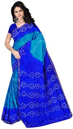 Bandhani Cotton Silk Saree