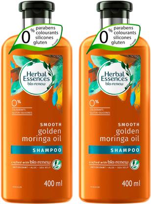 Herbal Essences IMPORTED SMOOTH GOLDEN MORINGA OIL SHAMPOO 400 ML PACK OF 2