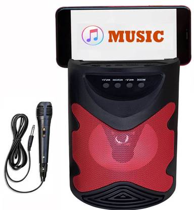 asnomatic KARAOKE PORTABLE SPEAKER | SPEAKER UNDER 1000 | Bluetooth Speaker With Karaoke Singing Mic & Mobile Holding Space |Splashproof |Speaker | Durable Speaker 10 W Bluetooth 10 W Bluetooth Tower Speaker
