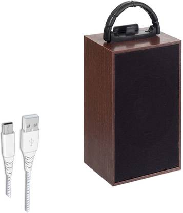 Potasa High Quality Music Box Wooden Speaker WIth Mobile Stand Portable Wireless Speaker For lets enjoy the music Phone Computer Stereo Music surround Outdoor Speakers Box Perfect Music for home audio player, picnic, tour, use for kitty party 5 W Bluetooth Speaker