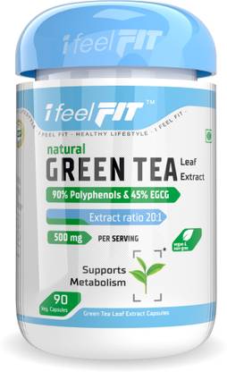 ifeelFIT Natural Green Tea Extract - 90% Polyphenols & 45% EGCG - 20:1 ratio