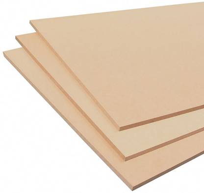 Whittlewud Pack of 3 Blank 6In x 6In Pine MDF Board Sheets For Art and Craft, 2.5mm Thick Hard Board Craft Sheet Pine Wood Veneer