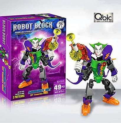 QBIC DIY Robot Block Favourite Superhero Joker Building Block Set