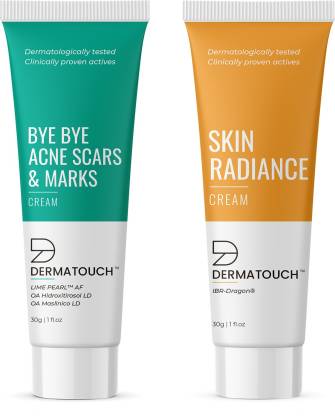 Dermatouch Skin Radiance & Acne Scar Cream Combo || Suitable For All Skin Types - Pack of 2