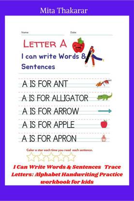 I Can Write Words &amp; Sentences Trace Letters