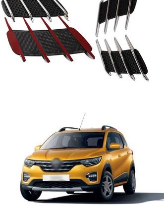 PROEDITION Car Side Airflow Chrome Car Fender Vent Hood Scoop Cover (Silver + Black) A199 Matte, Glossy, Chrome Renault Triber RXE Side Garnish